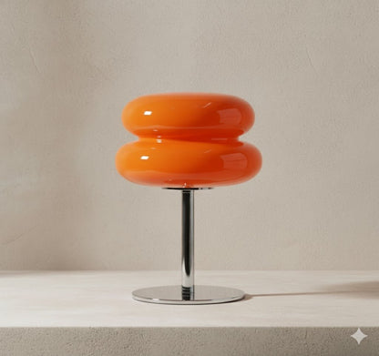 Retro Stacked Donut Ring Table Lamp Glossy Hero