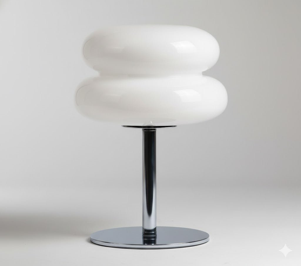 Retro Stacked Donut Ring Table Lamp Glossy Side