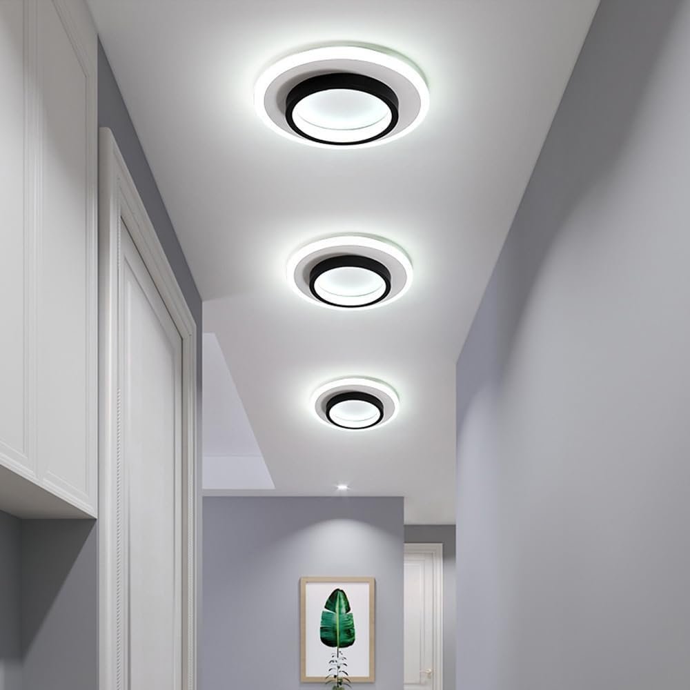 Round Metal Acrylic LED Hallway Ceiling Lights Detail