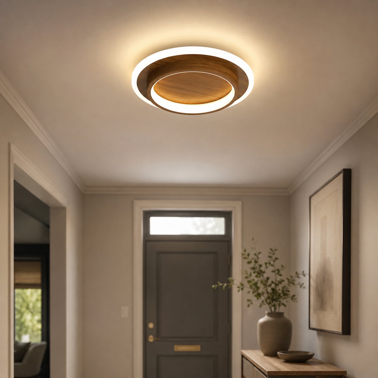 Round Metal Acrylic LED Hallway Ceiling Lights View 16