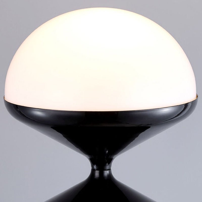 Scandinavian Acrylic Cream Standing Floor Lamp Stacked Hourglass Back
