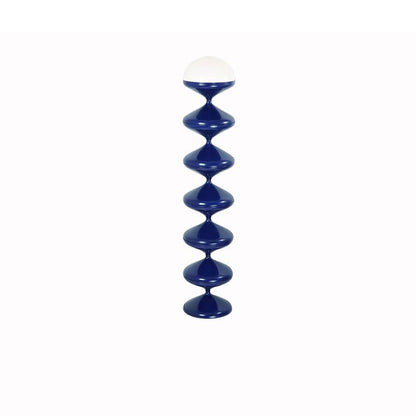Scandinavian Acrylic Cream Standing Floor Lamp Stacked Hourglass View 18