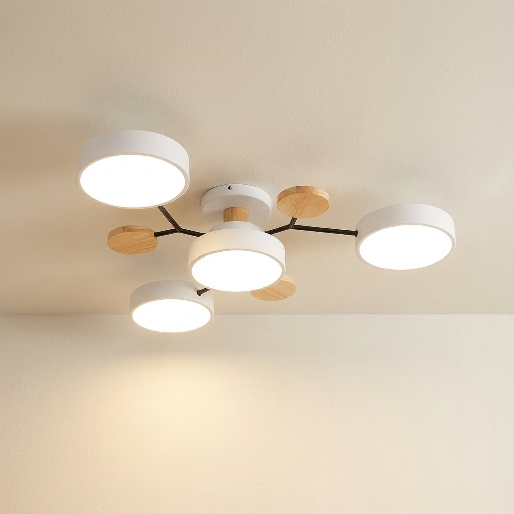 Scandinavian Branch LED Ceiling Light - Dimmable Front