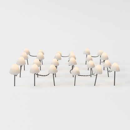Solar Mushroom Outdoor Garden Lamp Warm White LED Front