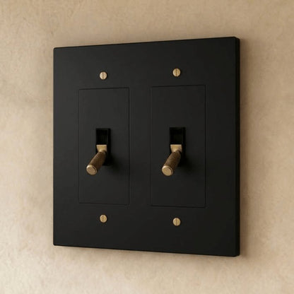 Solid Brass 4-Way Toggle Switch Knurled Cylinder View 22