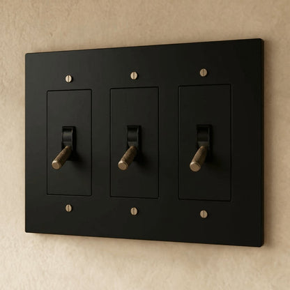 Solid Brass 4-Way Toggle Switch Knurled Cylinder View 23