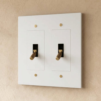 Solid Brass 4-Way Toggle Switch Knurled Cylinder View 32