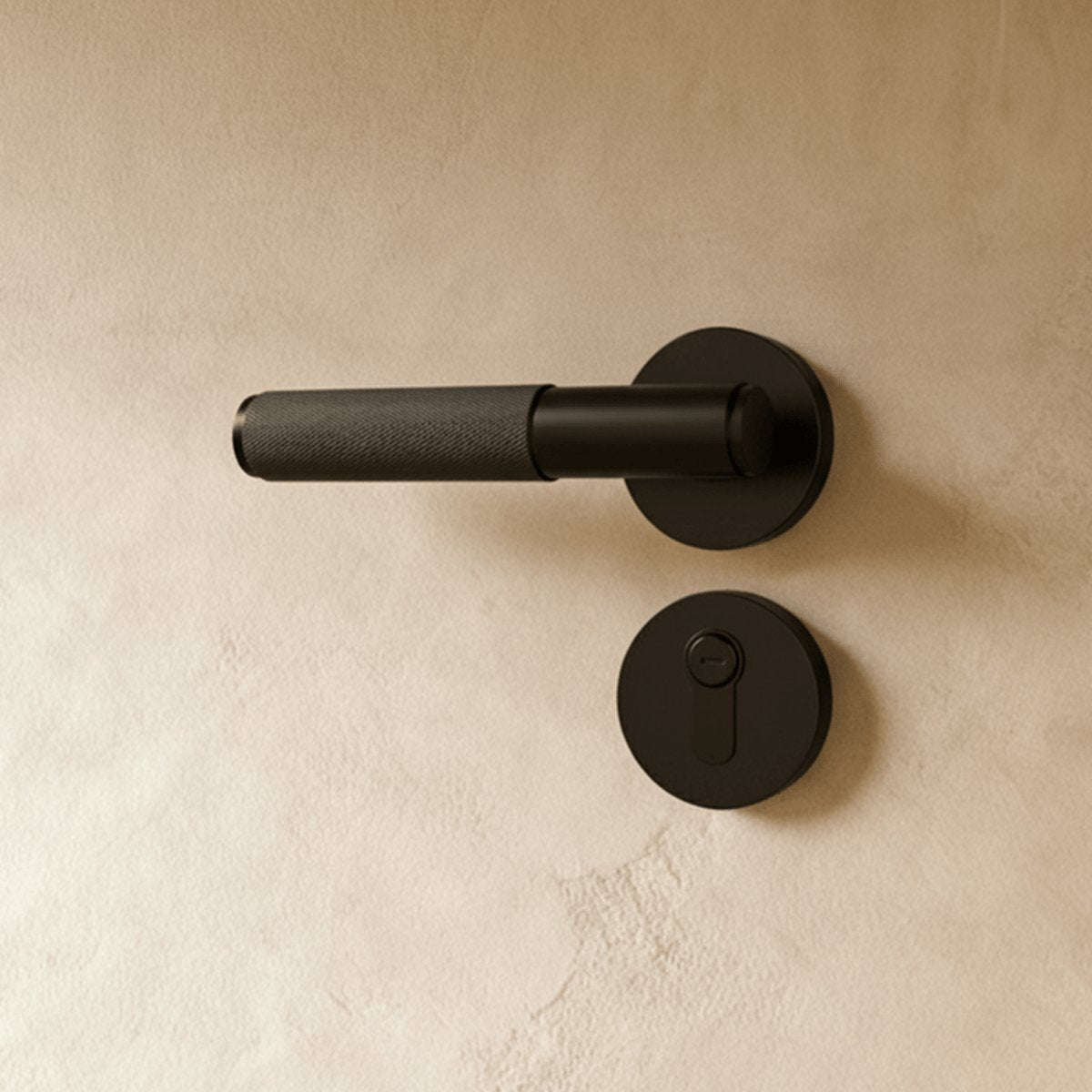 Solid Brass Door Handle Knurled Lever View 18