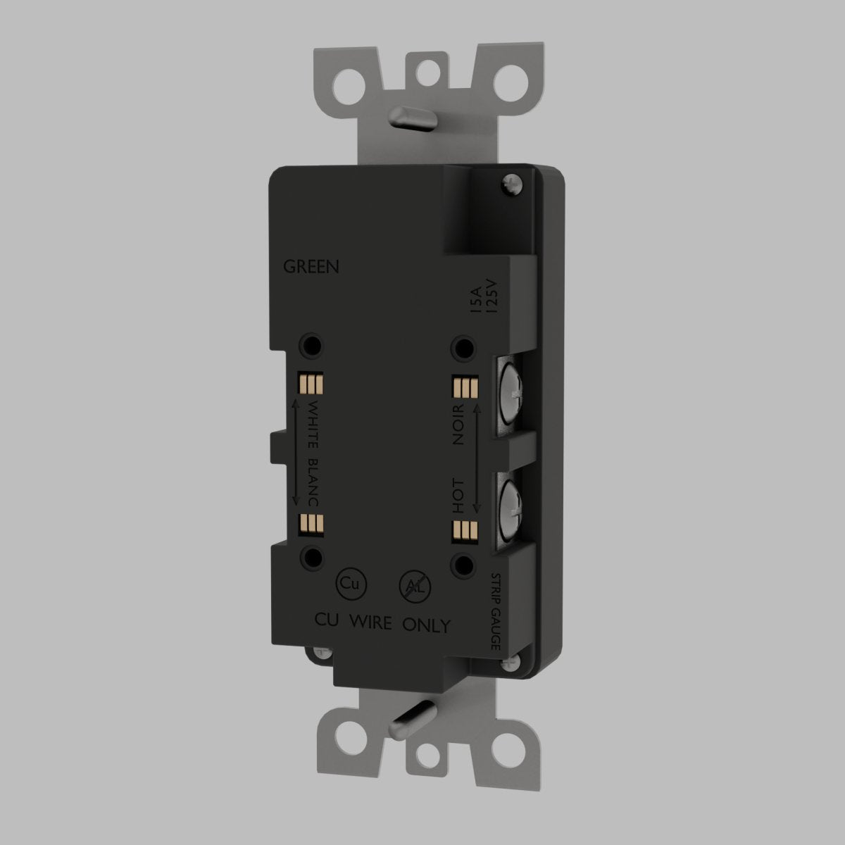 Standard Outlet Custom Module Duplex TR White Front