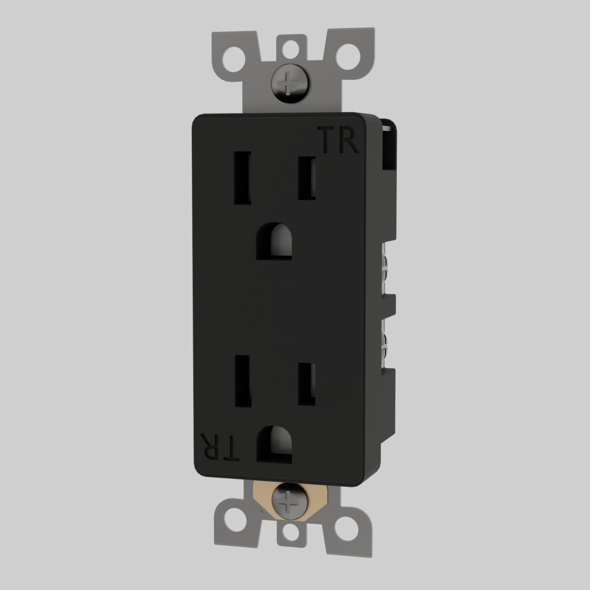 Standard Outlet Custom Module Duplex TR White Hero