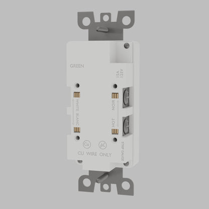 Standard Outlet Custom Module Duplex TR White Side
