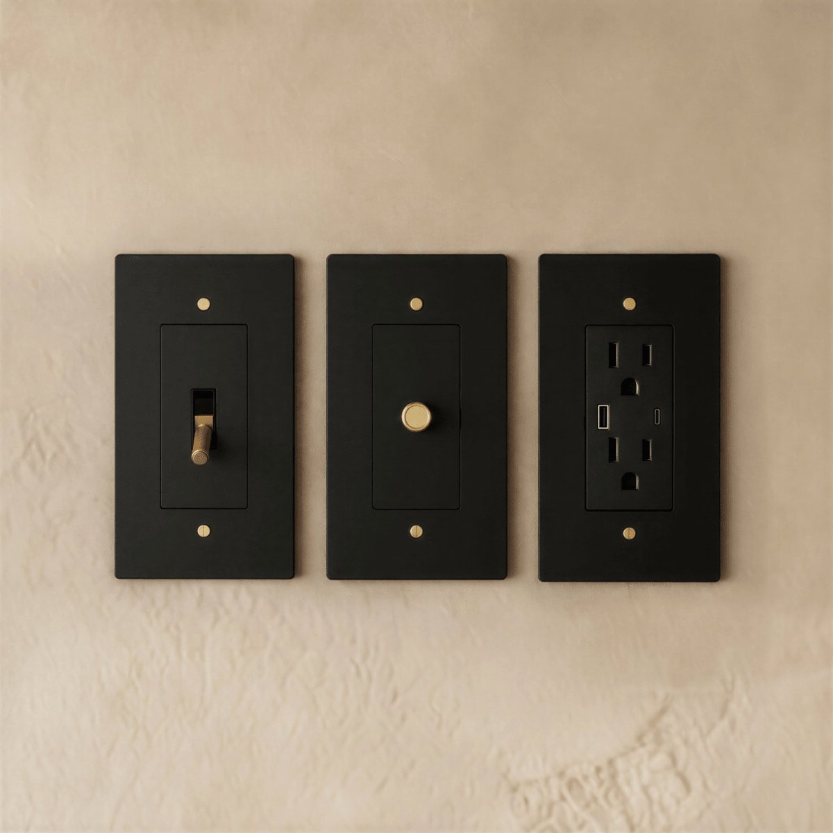 The Brass Electrical Sample Kit Back