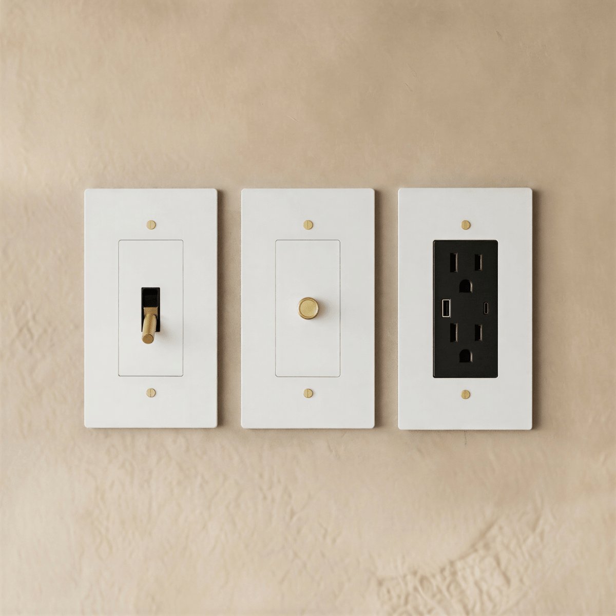 The Brass Electrical Sample Kit Close Up