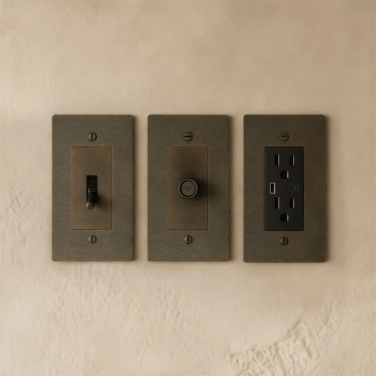 The Brass Electrical Sample Kit Detail