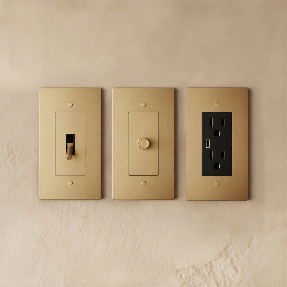 The Brass Electrical Sample Kit Lifestyle