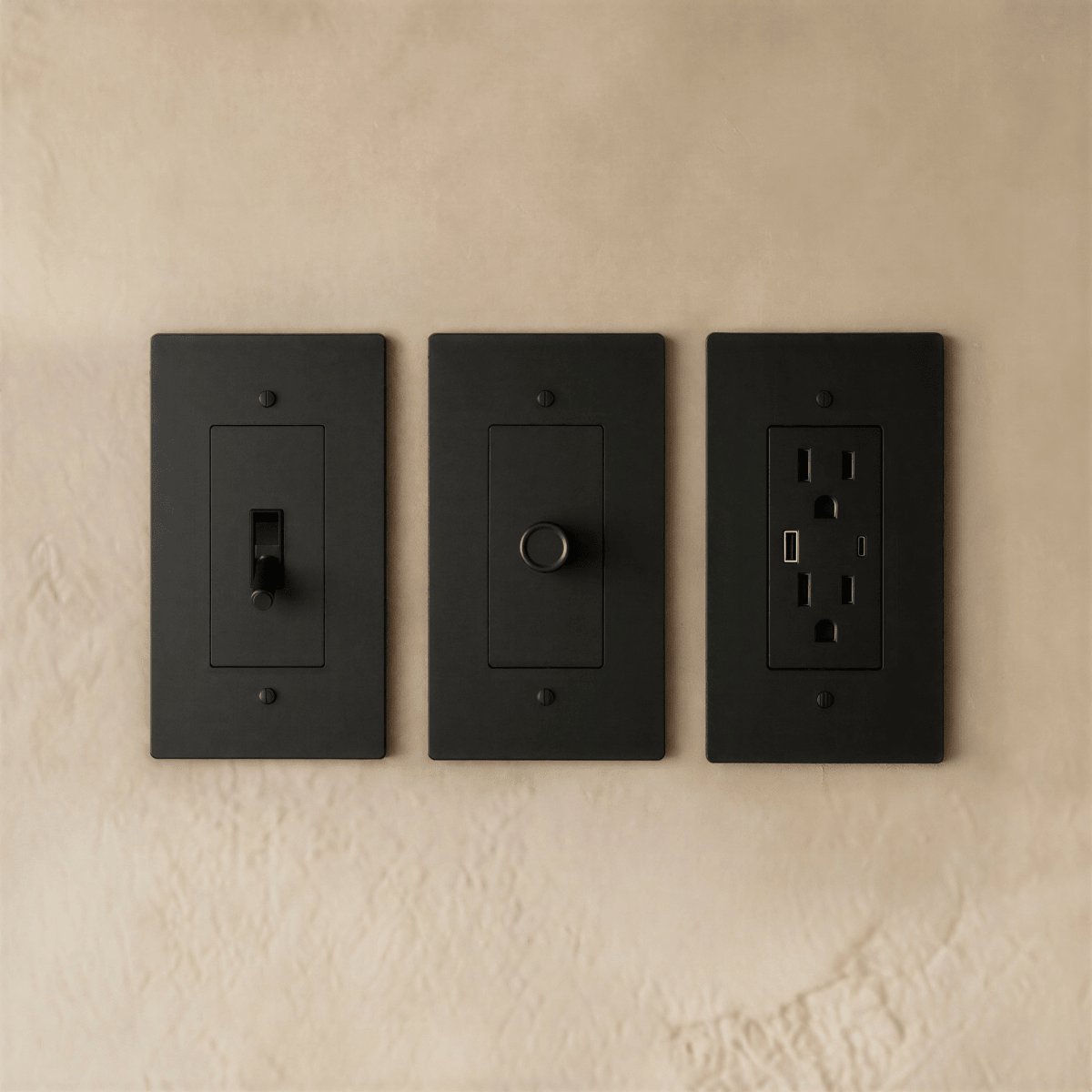 The Brass Electrical Sample Kit Side