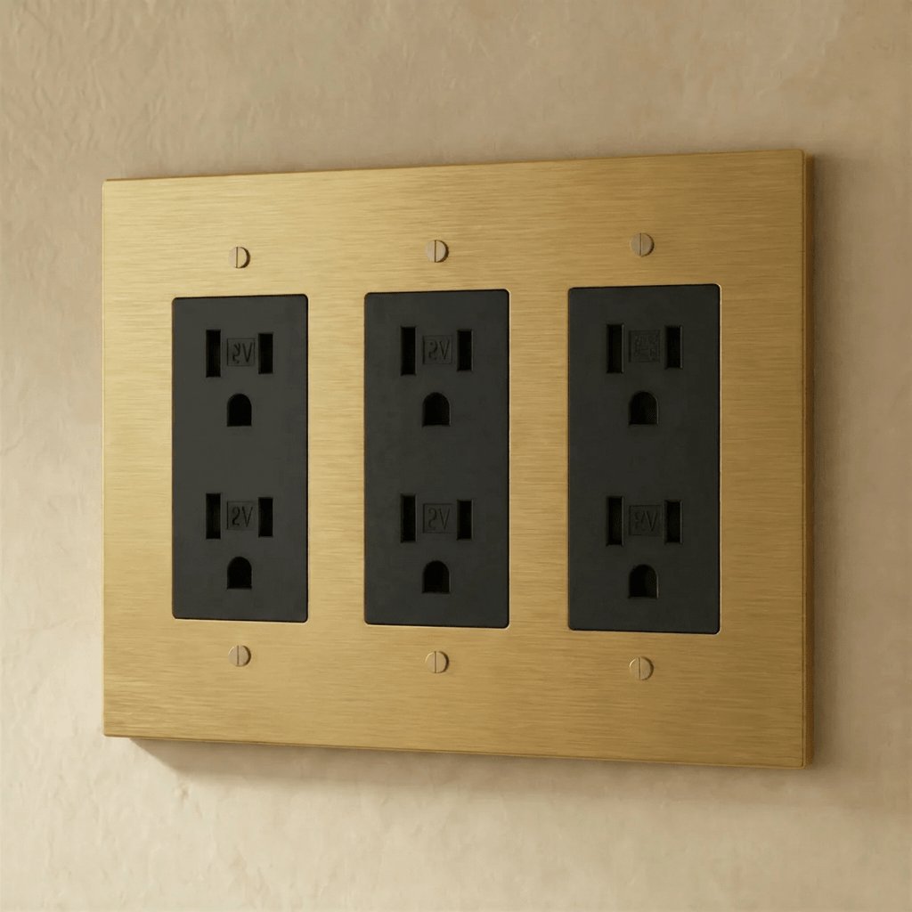 The Brass Outlet (1 to 4 Gang) Detail
