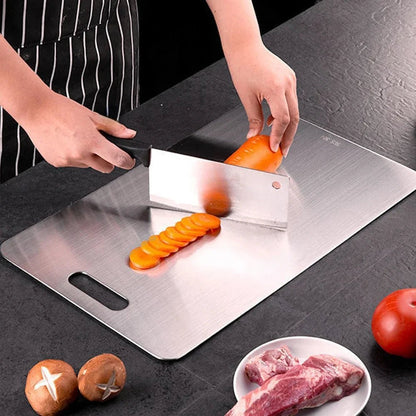 Titanium Antibacterial Chopping Board Handle Cutout Back