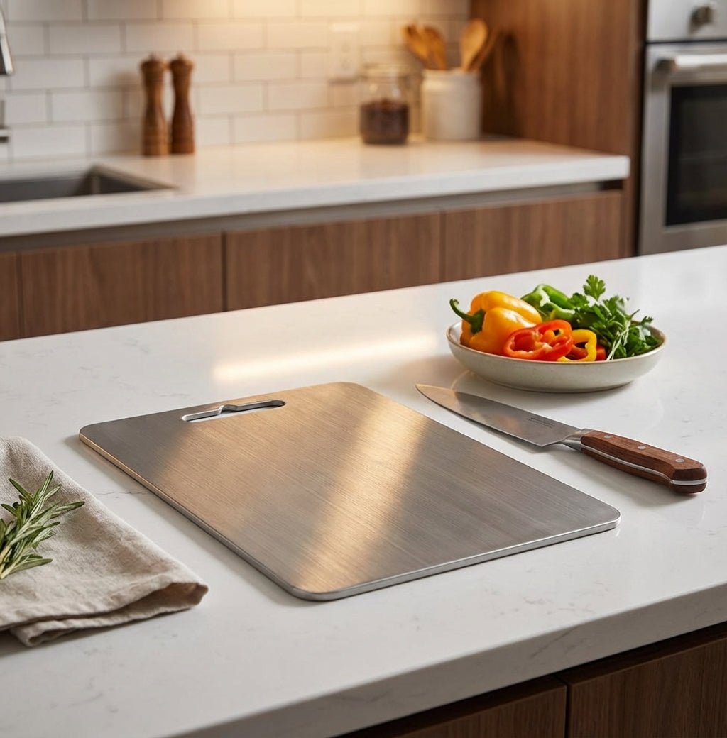 Titanium Antibacterial Chopping Board Handle Cutout Hero