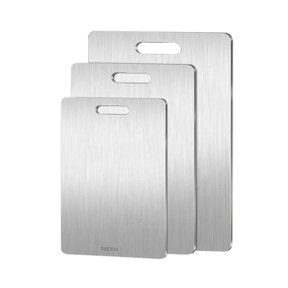 Titanium Antibacterial Chopping Board Handle Cutout Side