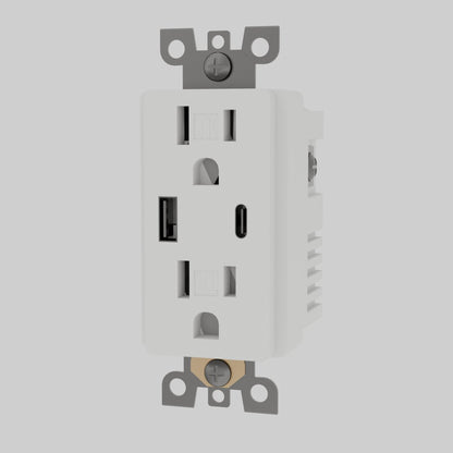 USB-C Outlet Custom Module Integrated USB Ports Detail