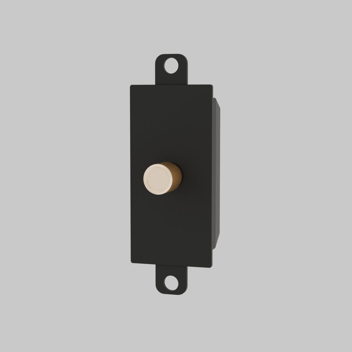 Vintage Brass 3 Way Dimmer Switch Custom Module Close Up
