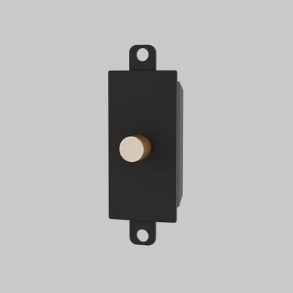 Vintage Brass 3 Way Dimmer Switch Custom Module Close Up
