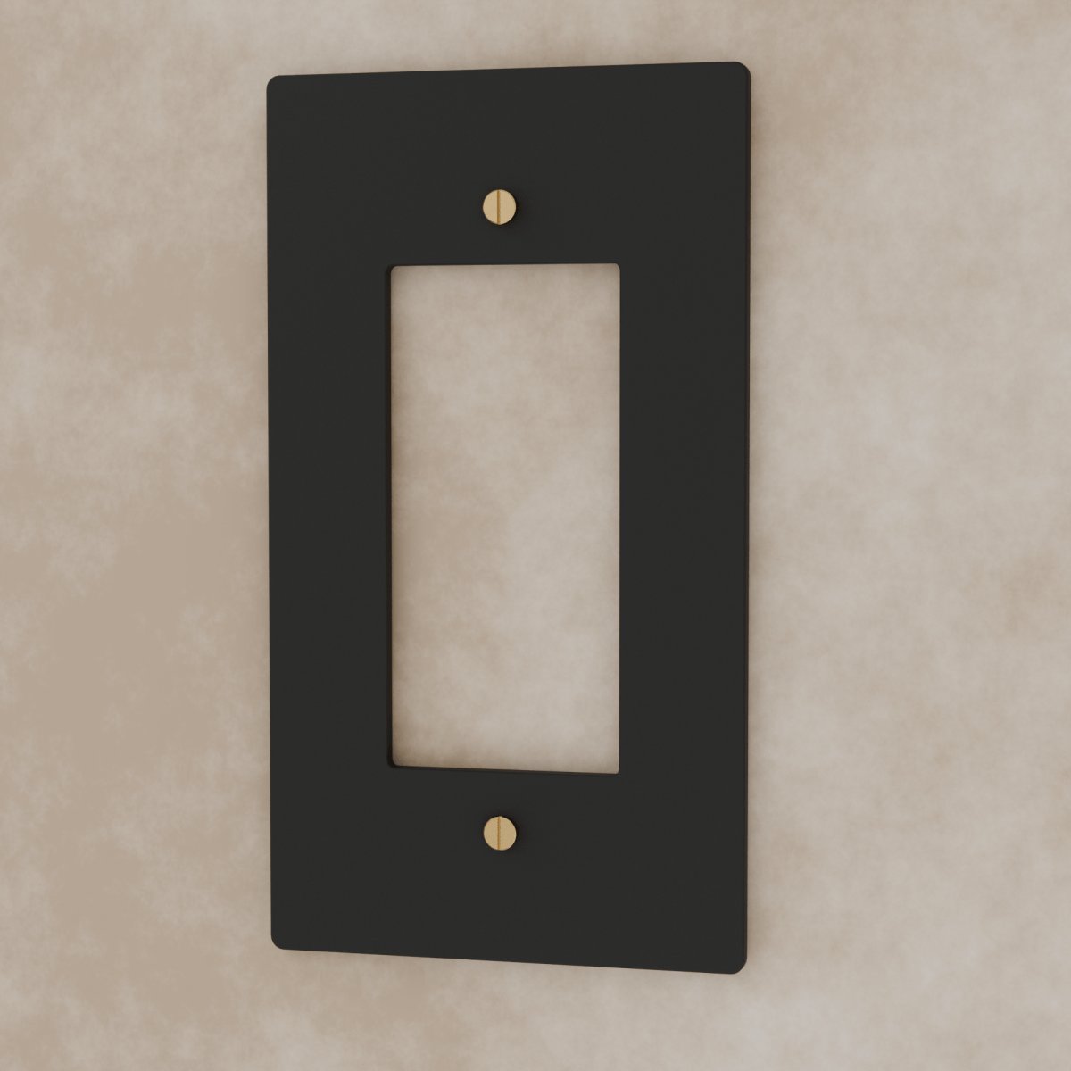 Vintage Brass Wall Plate Night Black Custom Module Hero