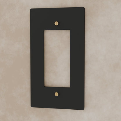 Vintage Brass Wall Plate Night Black Custom Module Hero