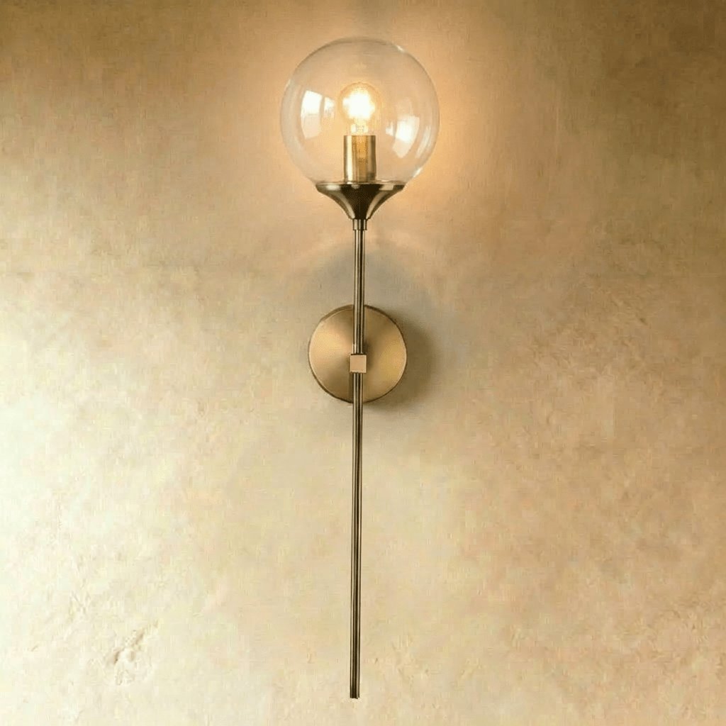 Vintage Glass Wall Sconce Lamp Globe Wand Hero