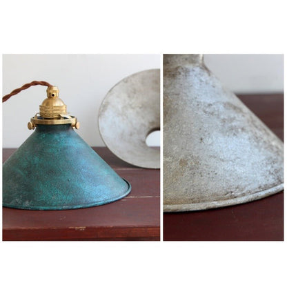Vintage Metal Pendant Light Conical Shade Angle