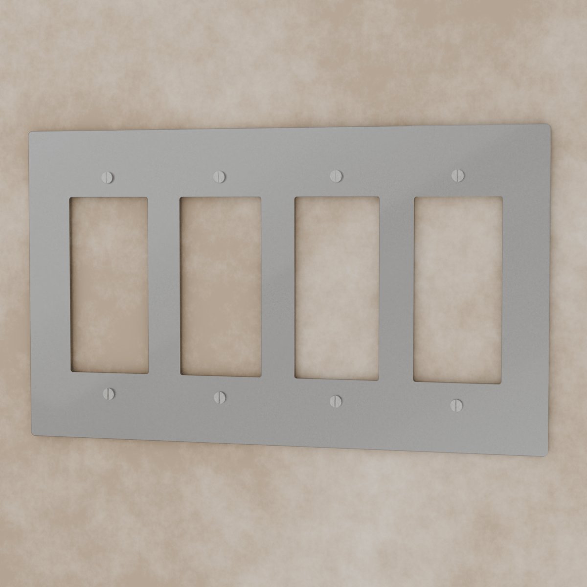 Vintage Patina Stainless Steel Brass Custom Module Plate Angle