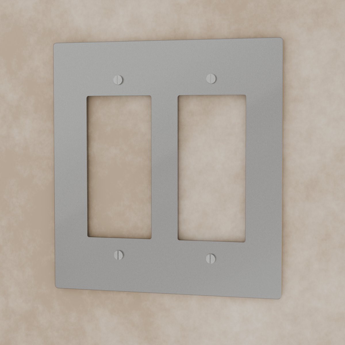 Vintage Patina Stainless Steel Brass Custom Module Plate Close Up