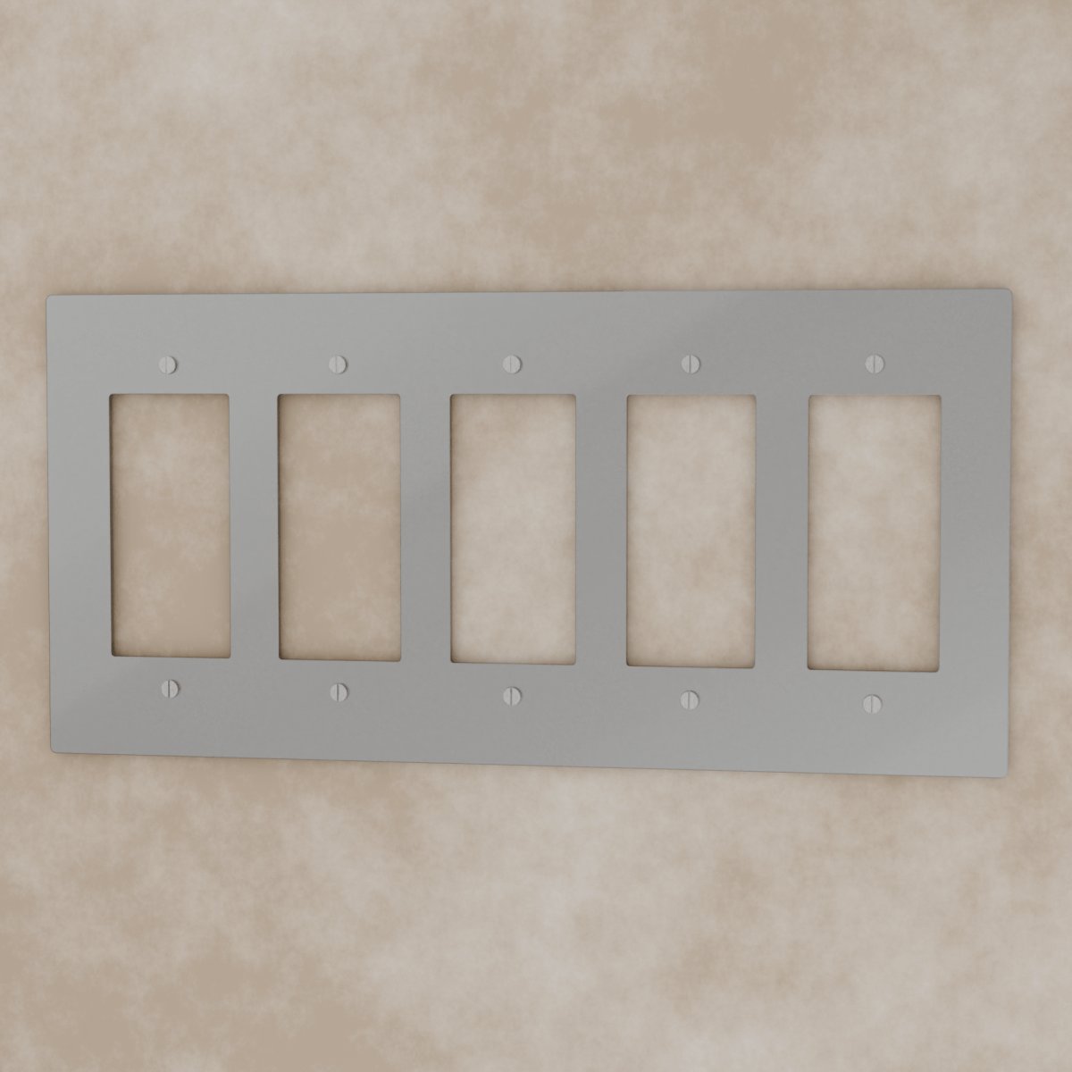 Vintage Patina Stainless Steel Brass Custom Module Plate Full