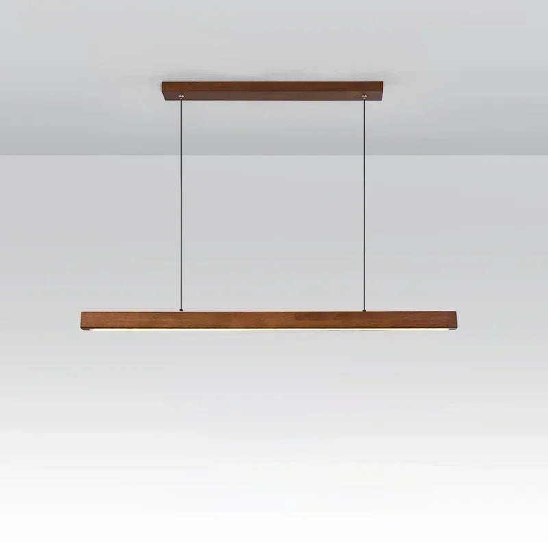 Modern Linear Pendant Light | Hanging Light Adjustable LED for Dining Table Living Room & Office