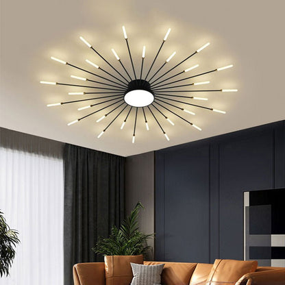 Wesley Modern Home Decoration Fireworks LED Ceiling Light Detail