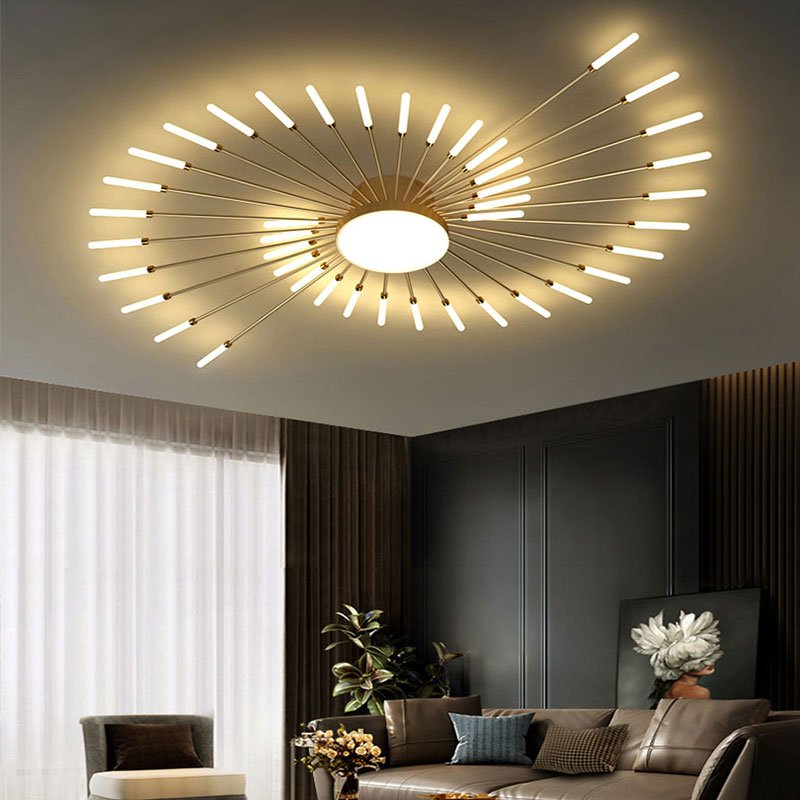 Wesley Modern Home Decoration Fireworks LED Ceiling Light Side