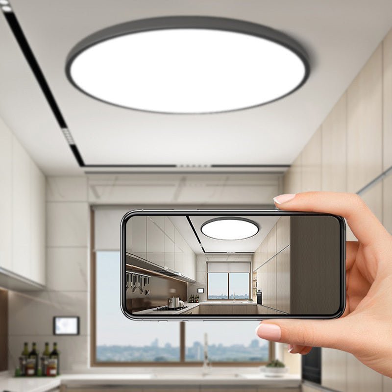 Yani Round Bathroom Led Ceiling Light Side
